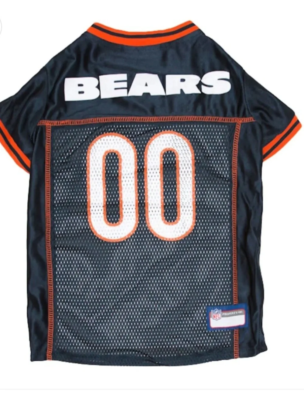 NFL Chicago Bears Navy and Orange Short Sleeve Jersey